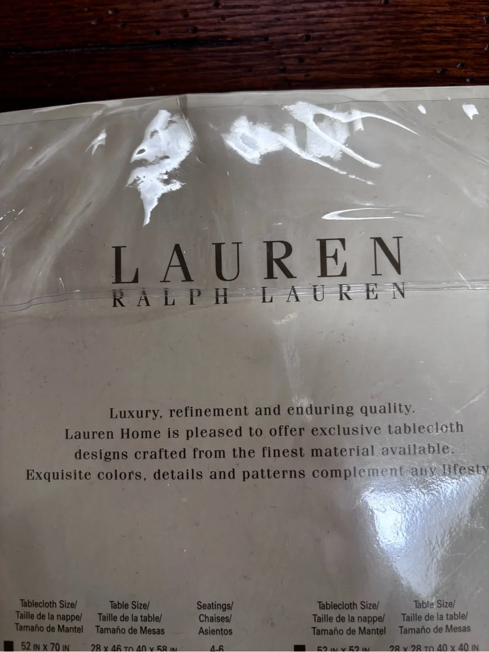 Lauren Ralph Lauren Home Vintage Red Damask Cotton Blend 70” Round Tablecloth